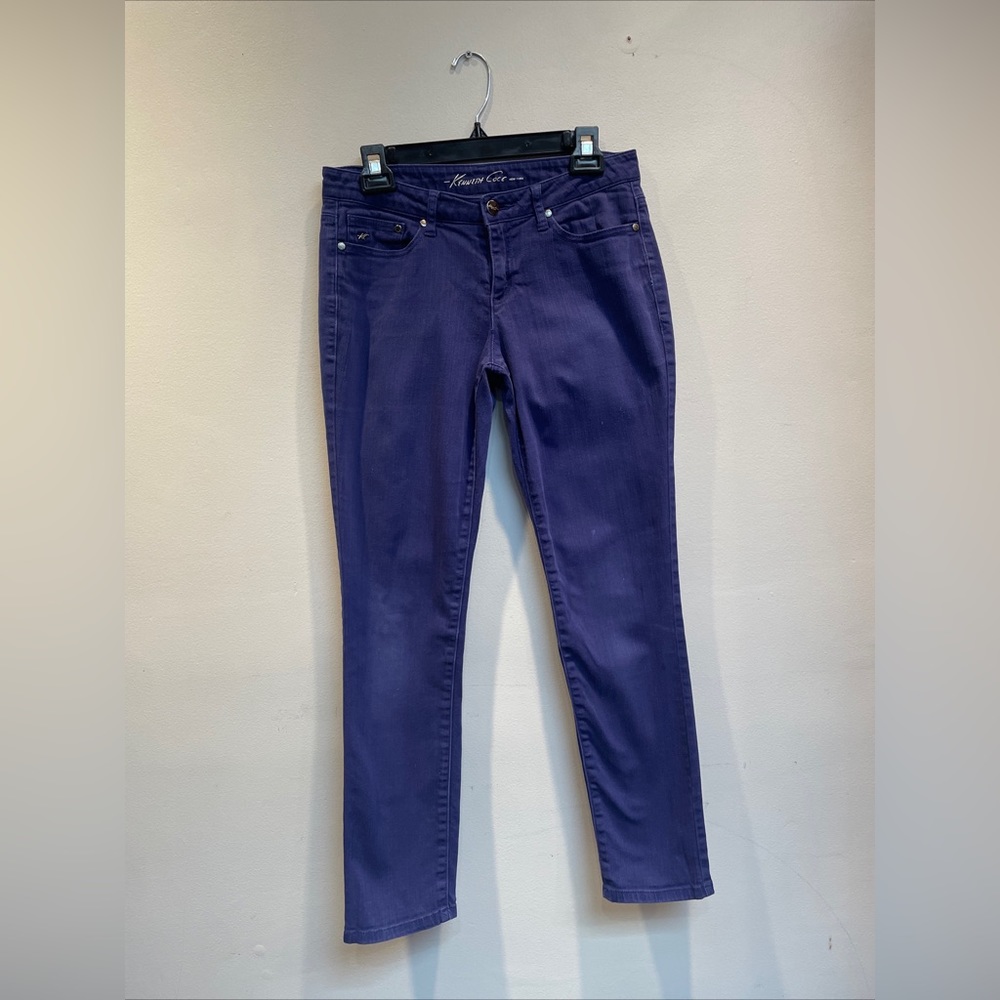 Ladies Kenneth Cole New York Royal blue Jeans Size 28P